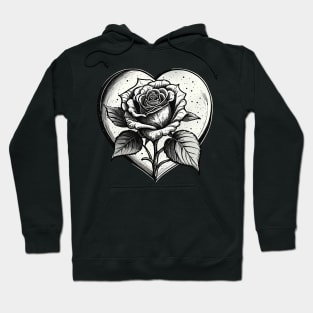 Classic Rose Heart Hoodie